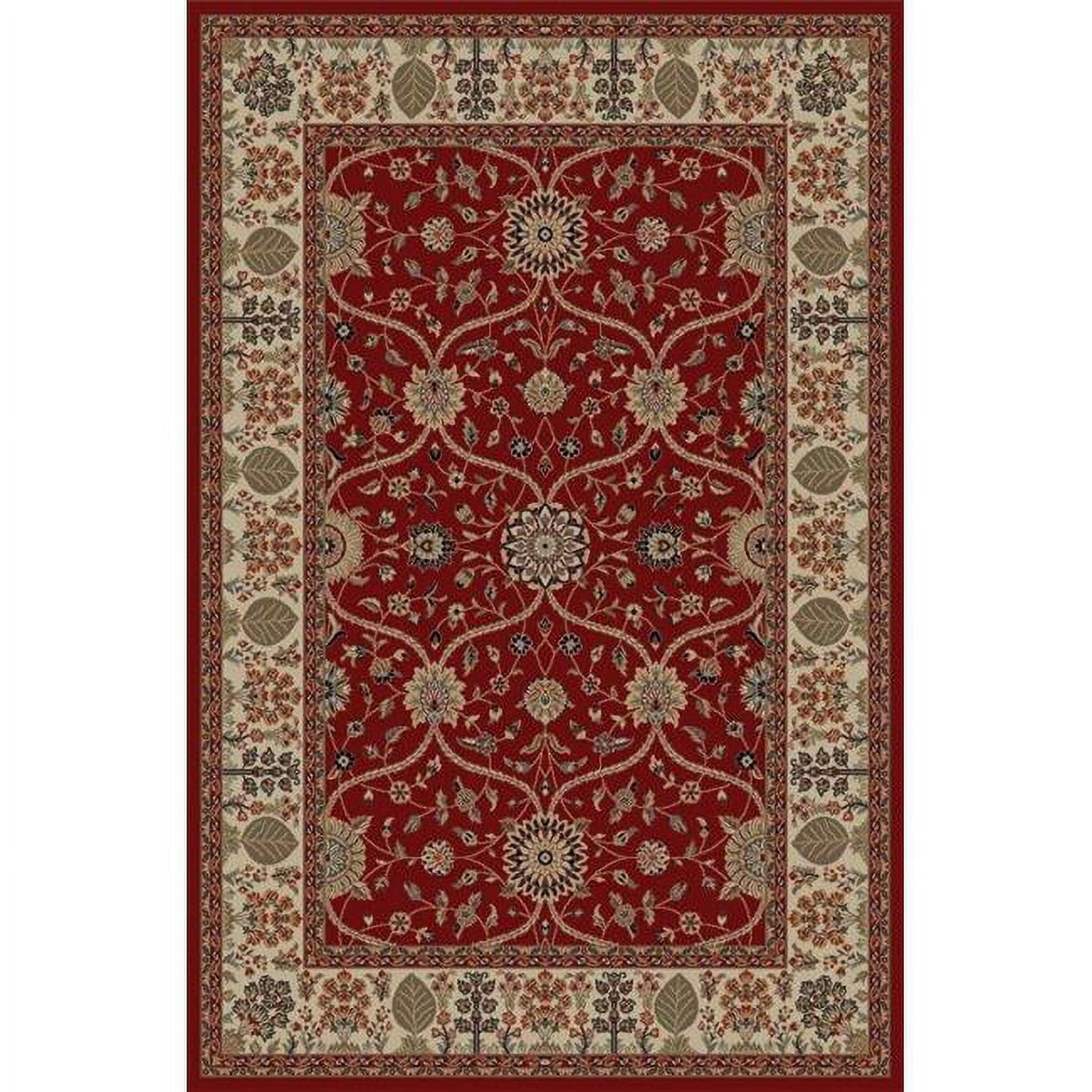 3 ft. 11 in. x 5 ft. 7 in. Jewel Voysey - Red