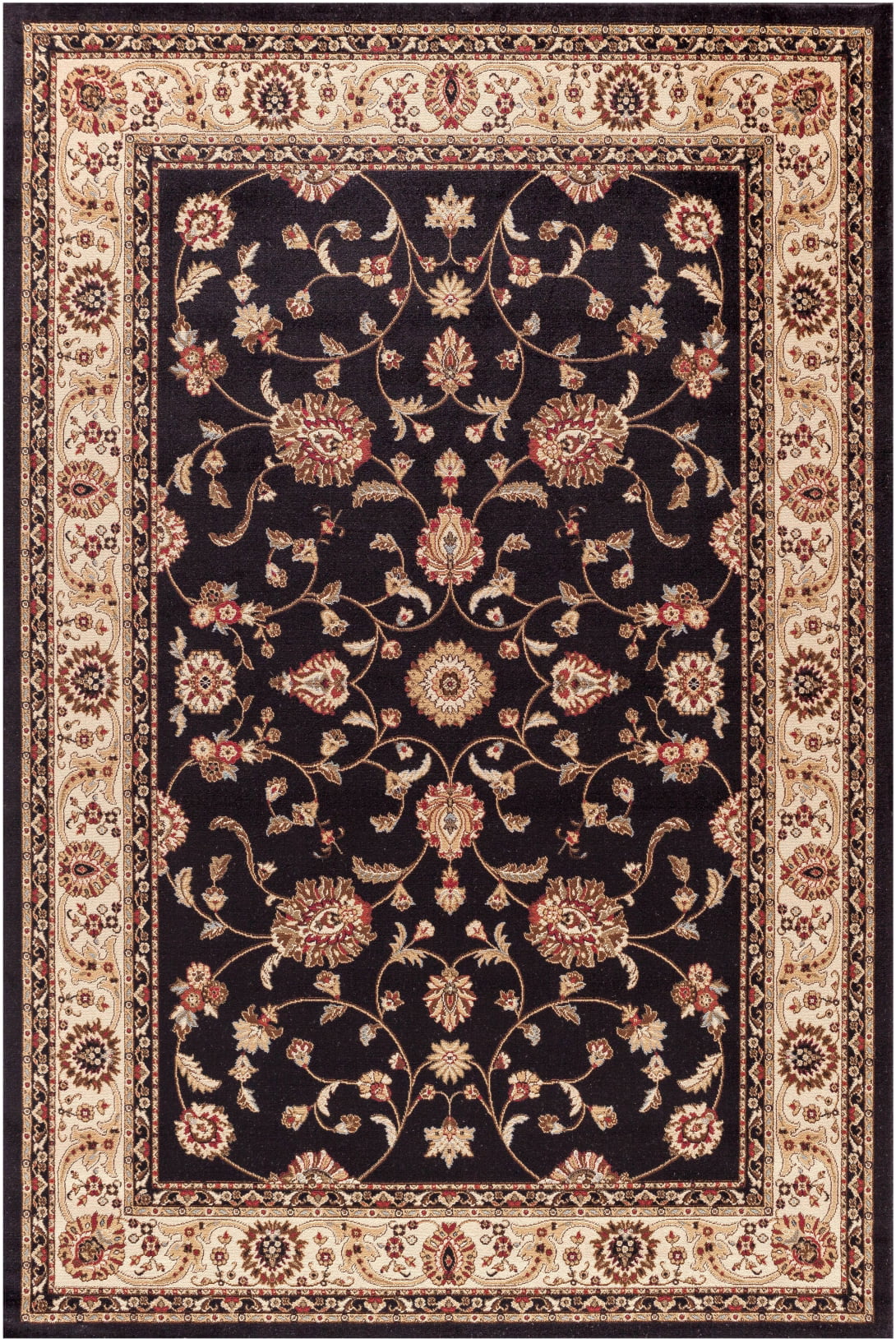 5 ft. 3 in. x 7 ft. 7 in. Jewel Marash - Black
