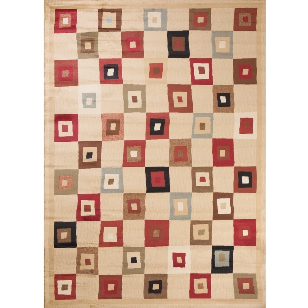 Soho Village Square - Ivory - 7 ft. 10 in. x 10 ft. 10 in.