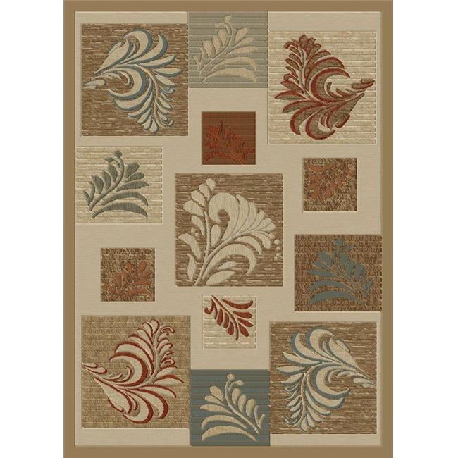 Soho Leafs - Ivory - 7 ft. 10 in. x 10 ft. 10 in.