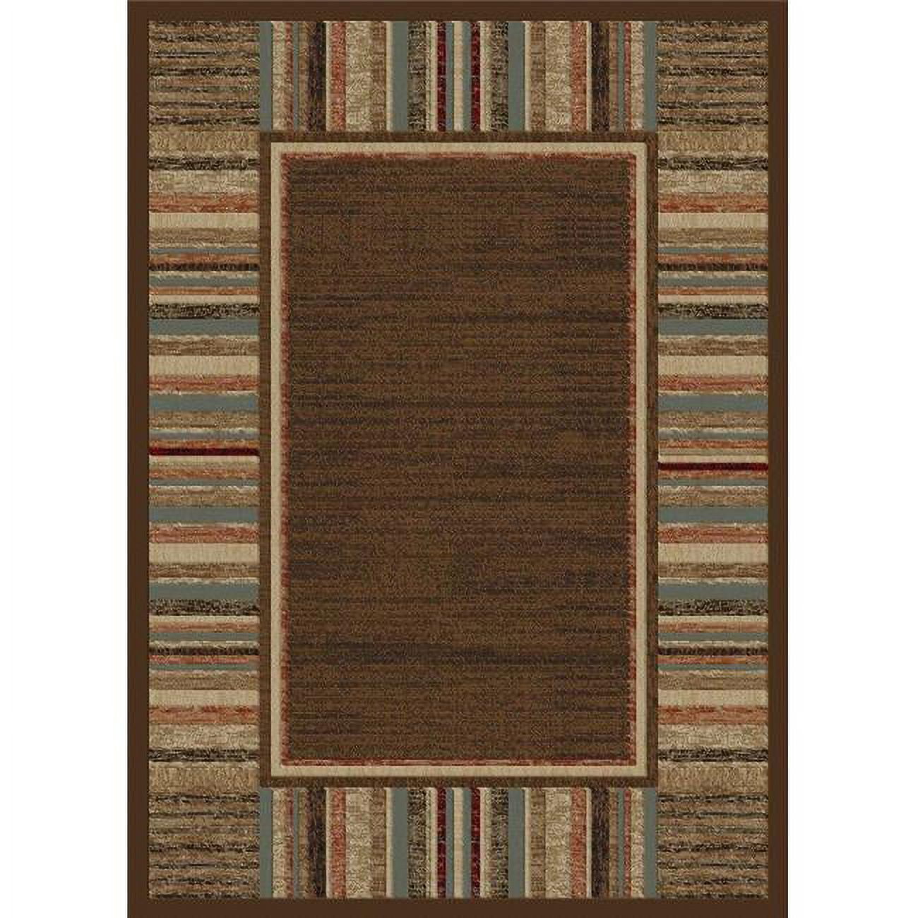 6 ft. 7 in. x 9 ft. 6 in. Soho Border - Brown