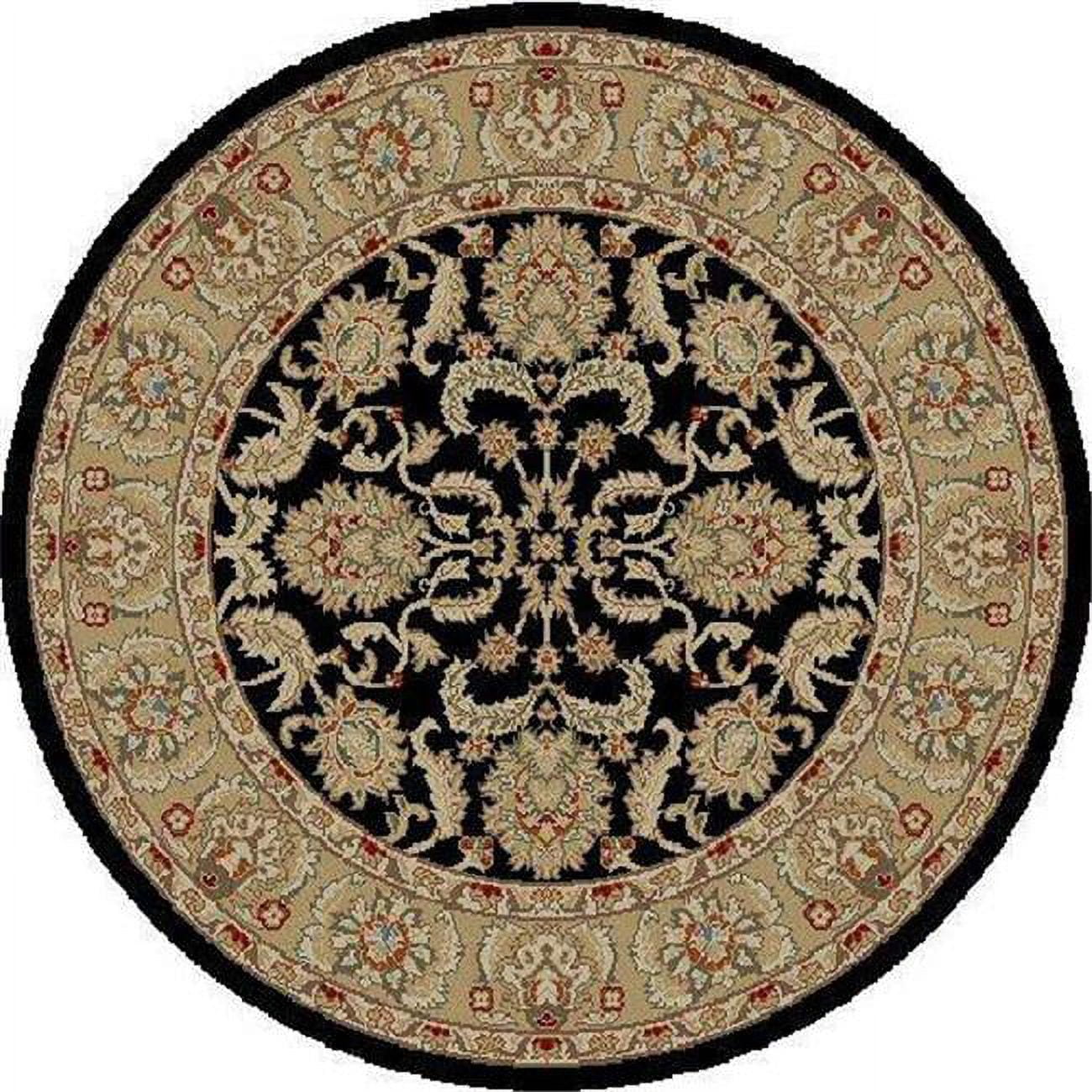 Ankara Oushak - Black - 7 ft. 10 in. Round