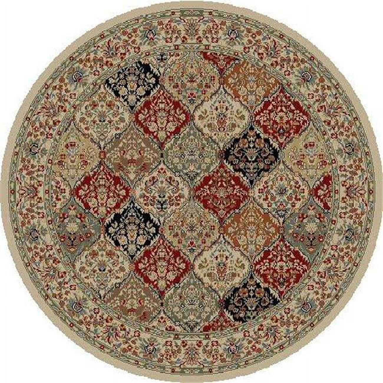 Ankara Bakhtiar - Ivory - 5 ft. 3 in. Round