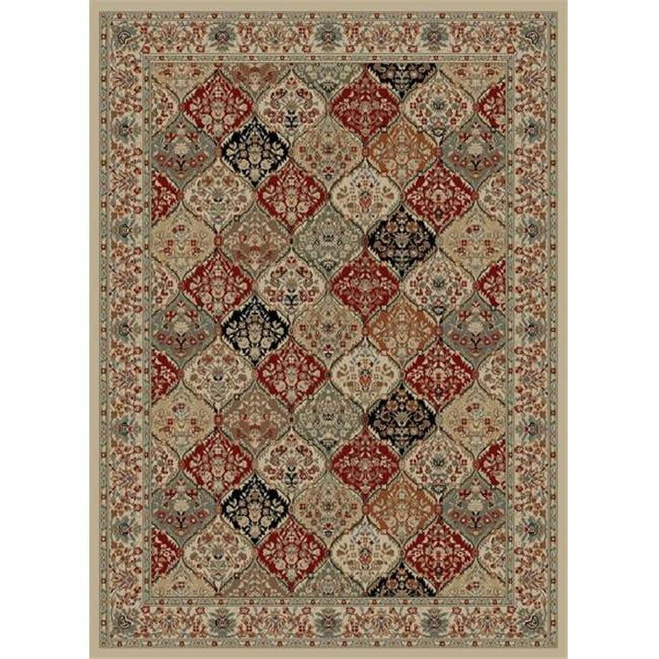 Concord Global 61828 9 ft. 3 in. x 12 ft. 6 in. Ankara Bakhtiar - Ivory