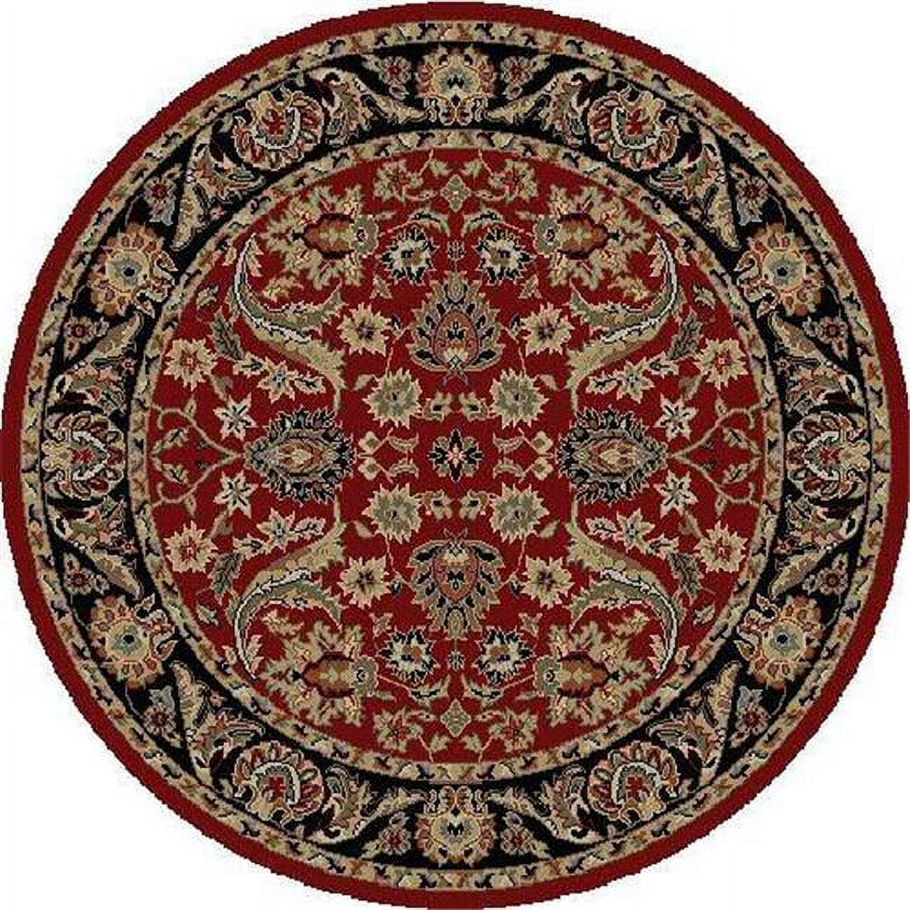 Ankara Sultanabad - Red - 5 ft. 3 in. Round