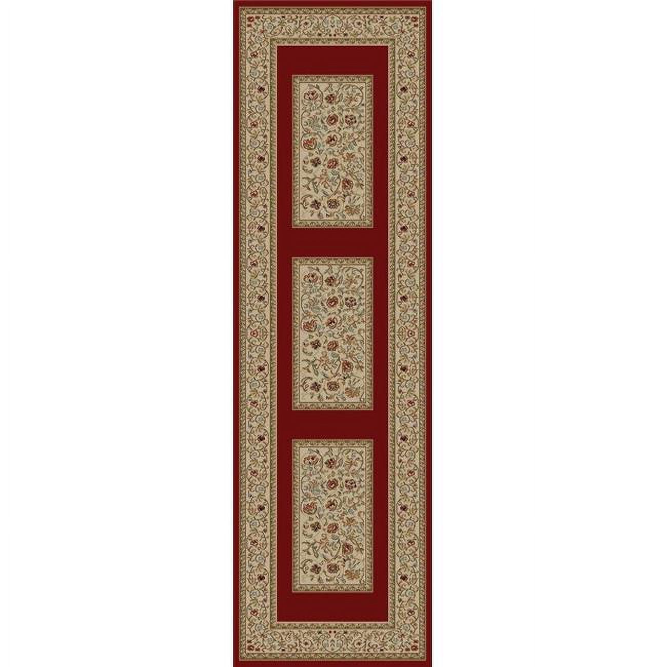 Ankara Floral Border - Red