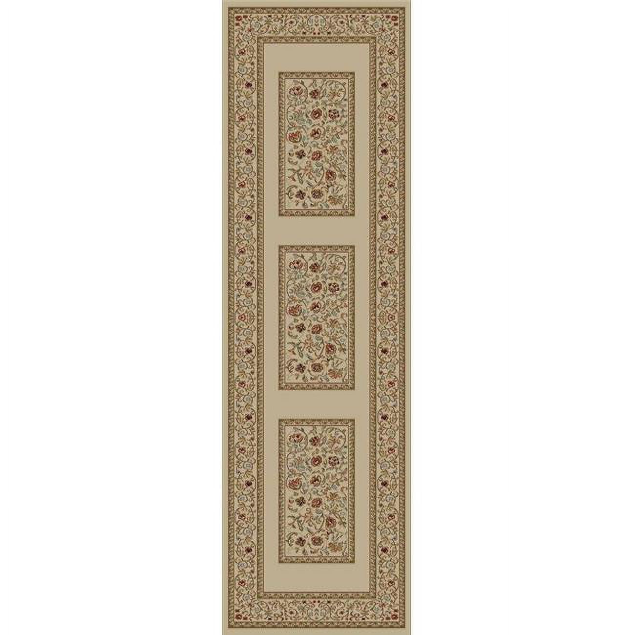 Ankara Floral Border - Ivory