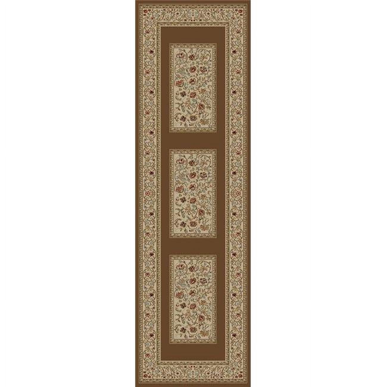 Ankara Floral Border - Brown