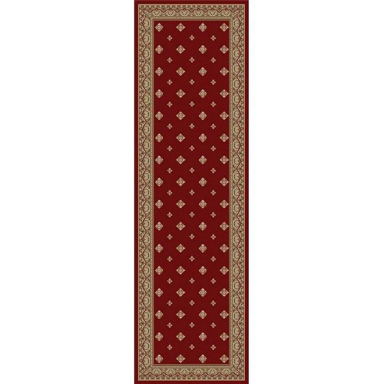 7 ft. 10 in. x 10 ft. 10 in. Ankara Pin Dot - Red