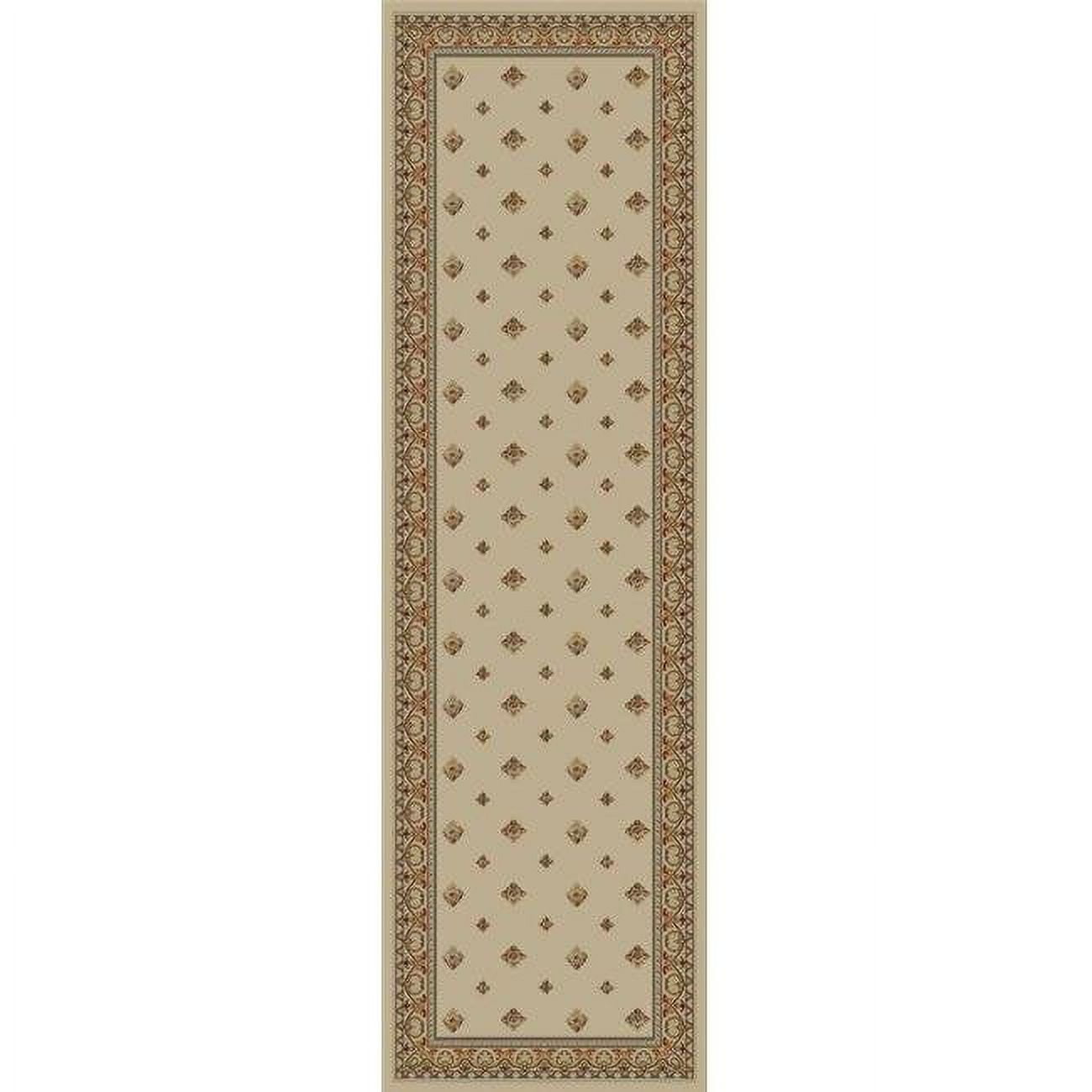 Ankara Pin Dot - Ivory - 5 ft. 3 in. x 7 ft. 3 in.