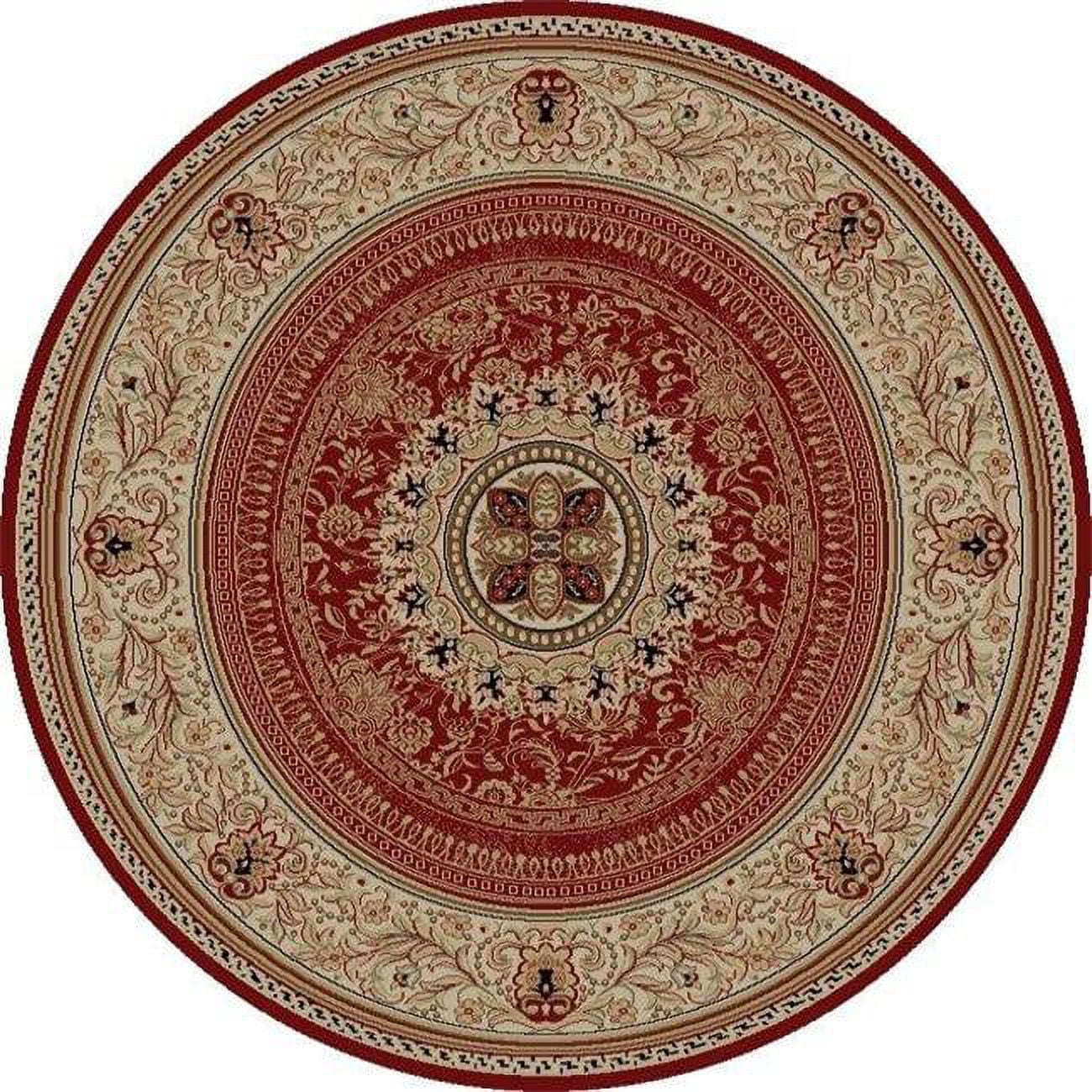 7 ft. 10 in. Ankara Chateau - Round, Red