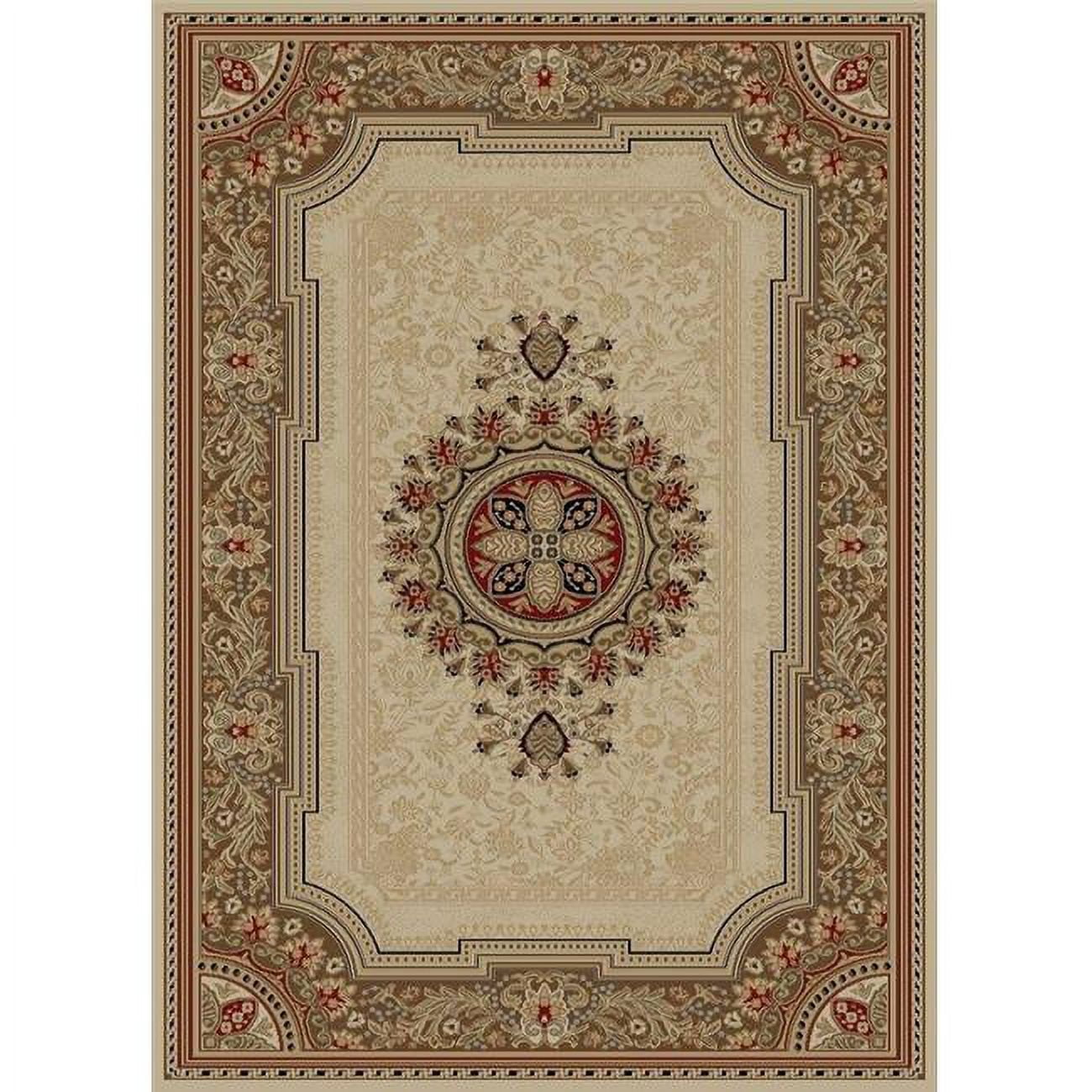 6 ft. 7 in. x 9 ft. 6 in. Ankara Chateau - Ivory