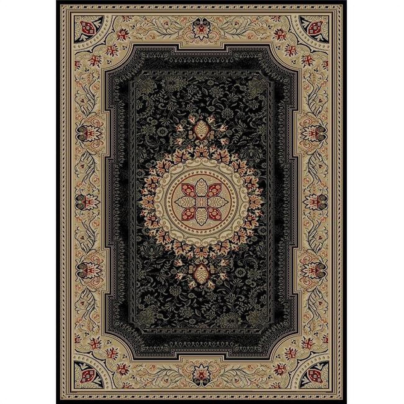 9 ft. 3 in. x 12 ft. 6 in. Ankara Chateau - Black