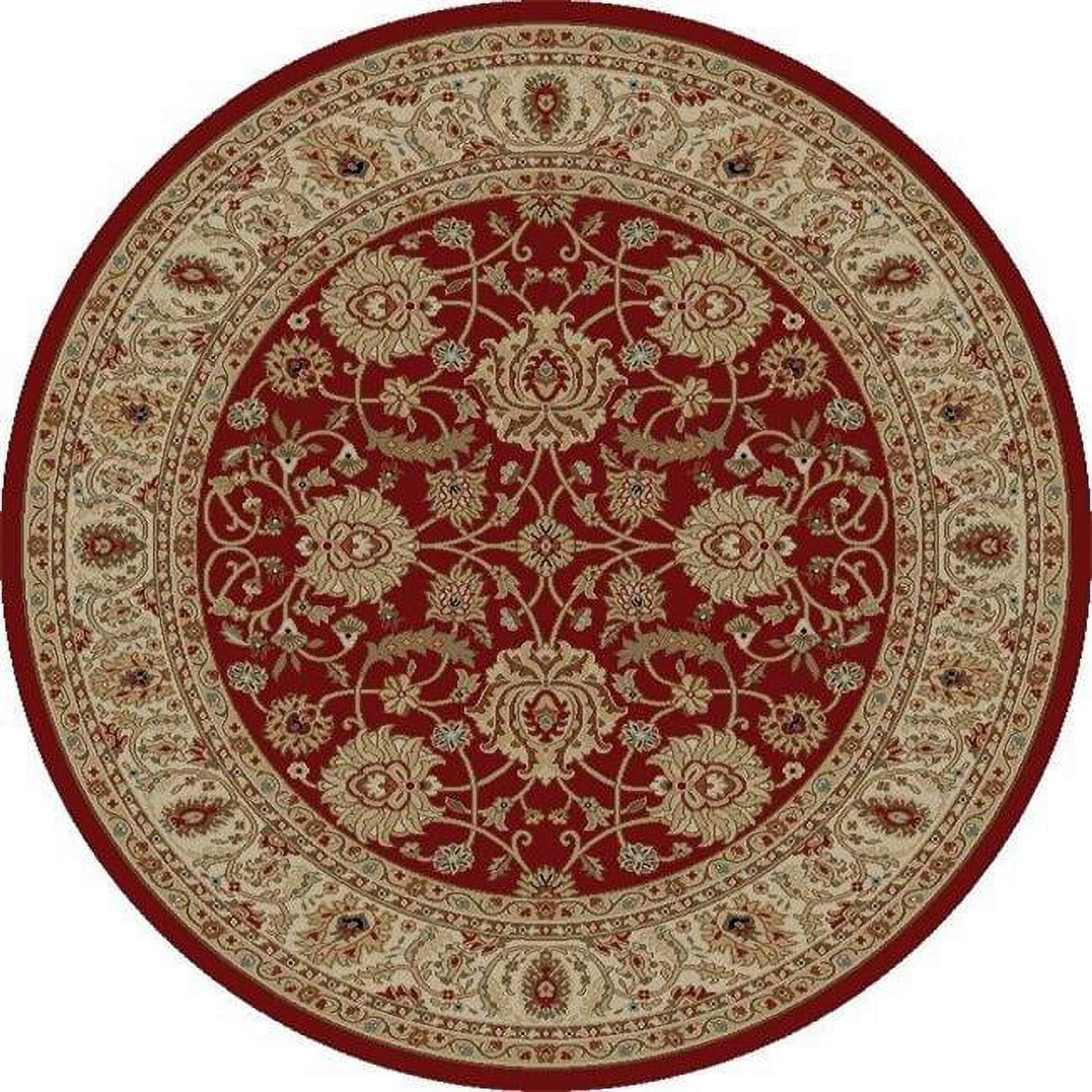 Ankara Mahal - Red - 5 ft. 3 in. Round