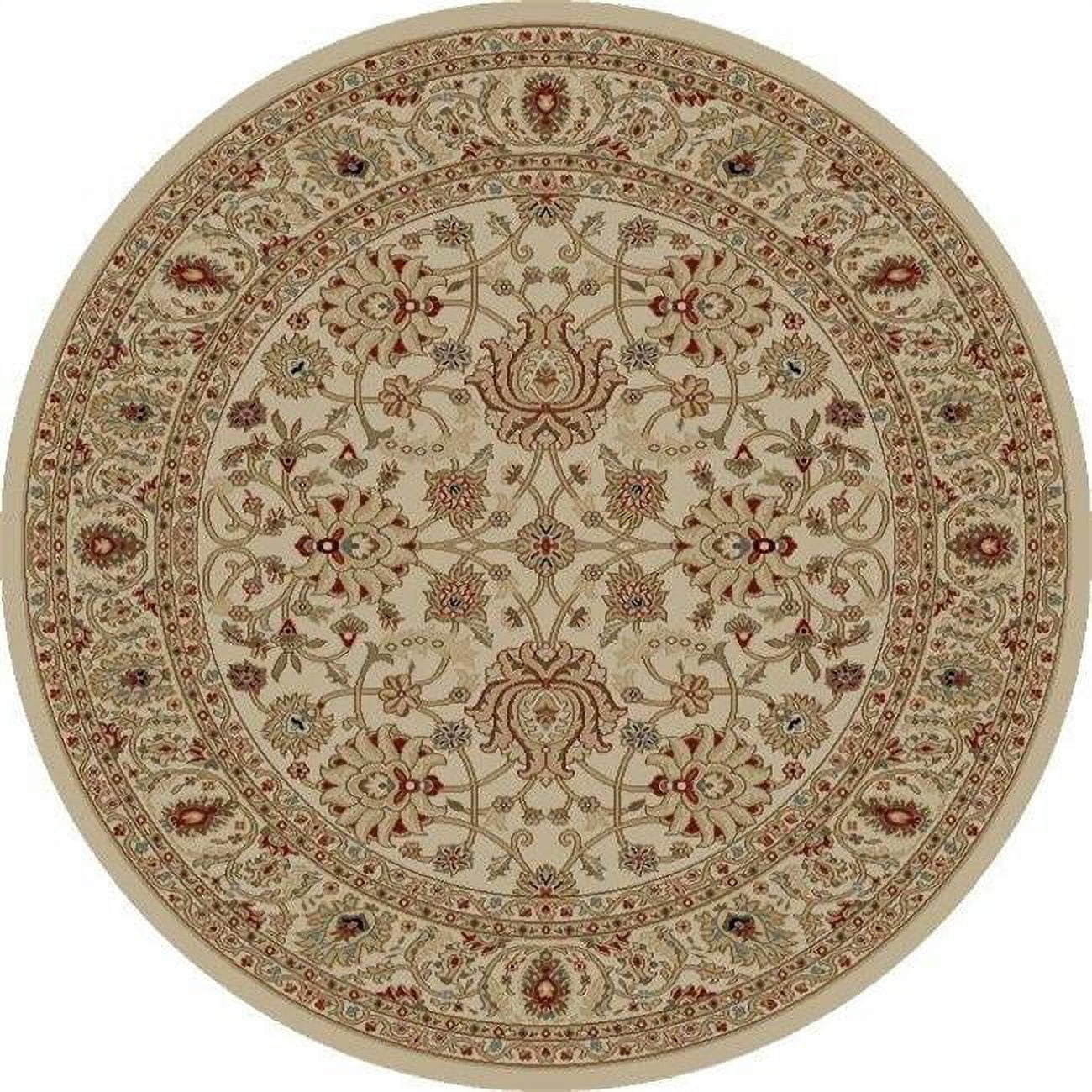 Ankara Mahal - Ivory - Round