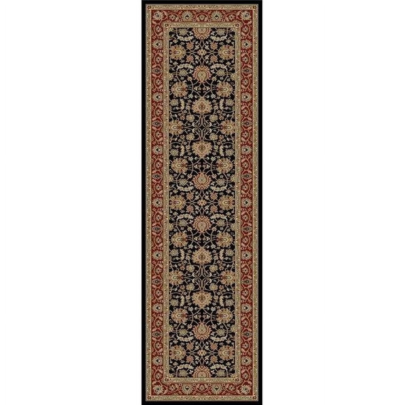 6 ft. 7 in. x 9 ft. 6 Ankara Mahal - Black