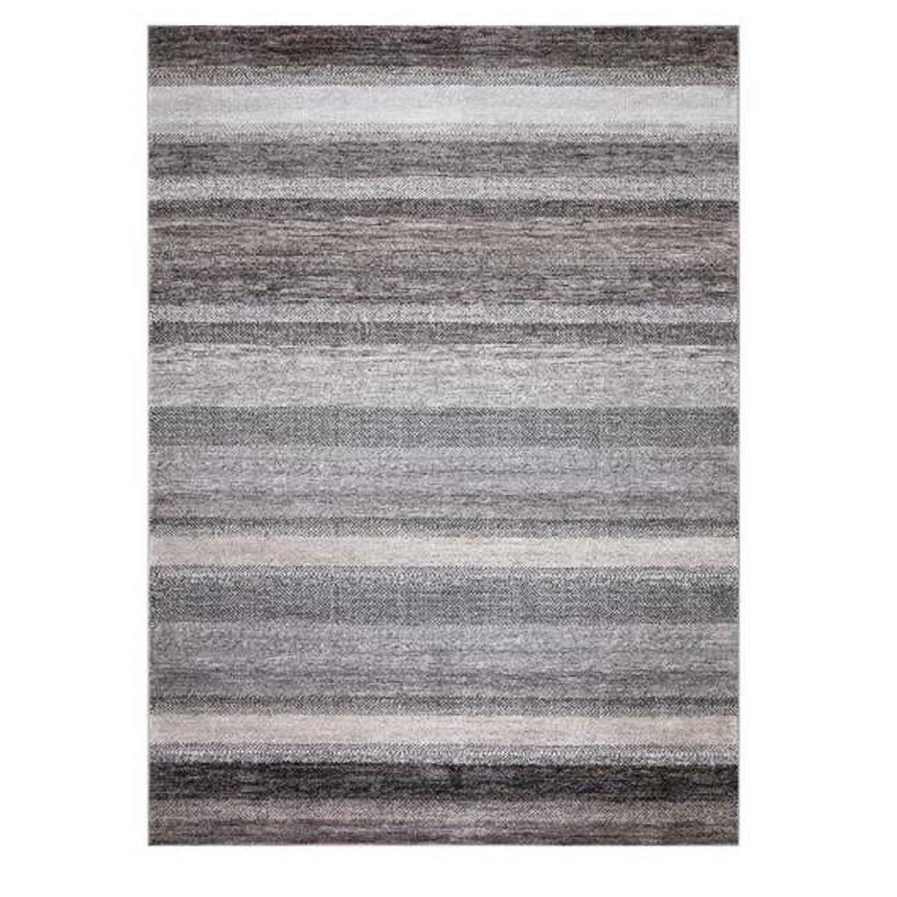 9 x 13 ft. Florencia Stripe Area Rug, Gray