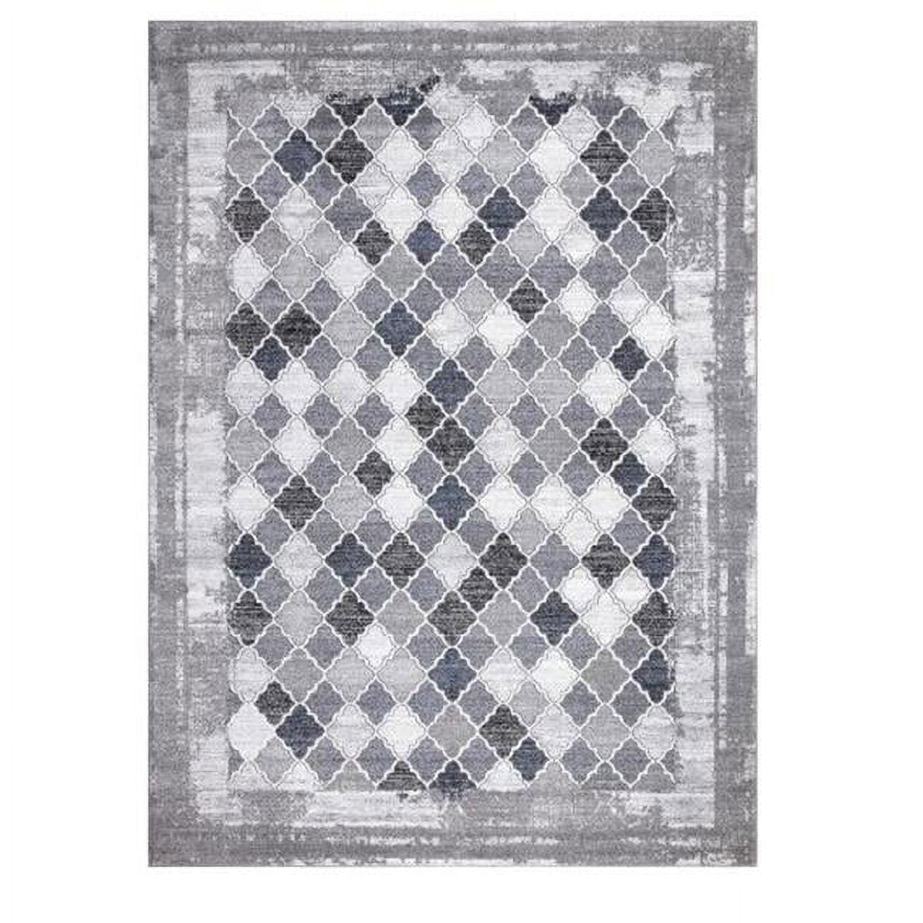 7 x 9 ft. Siena Trellis Area Rug, Gray