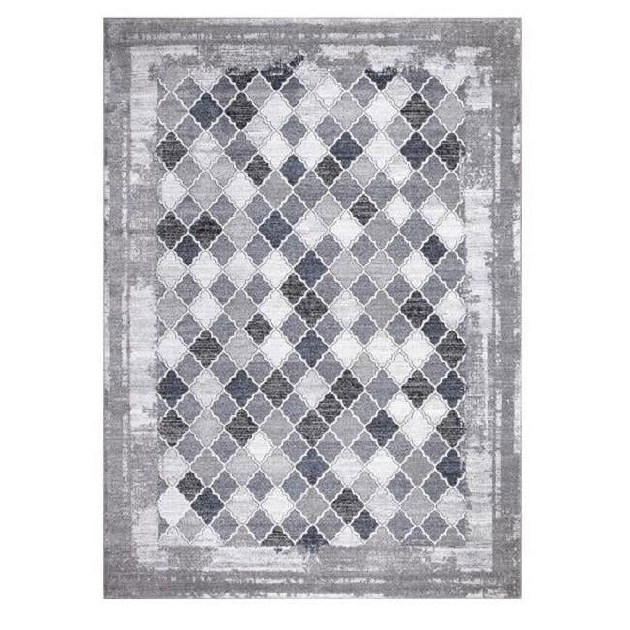 8 x 11 ft. Siena Trellis Area Rug, Gray