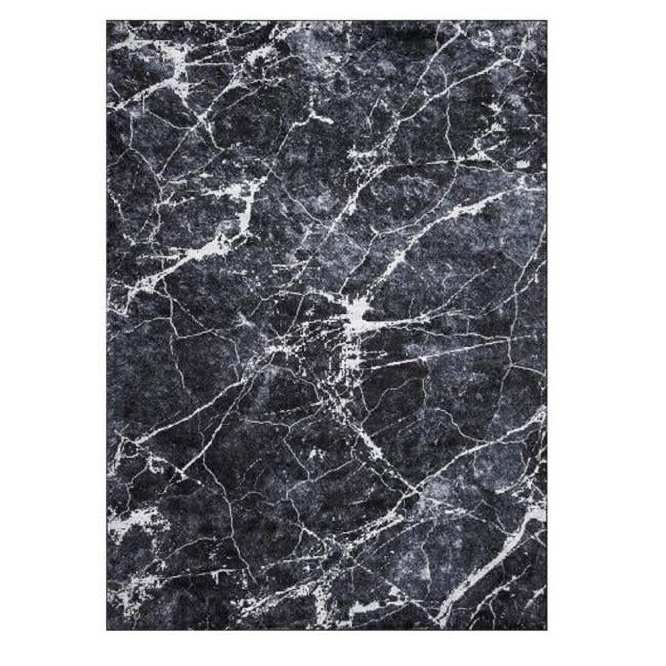5 x 7 ft. Napoli Abstract Area Rug, Anthracite