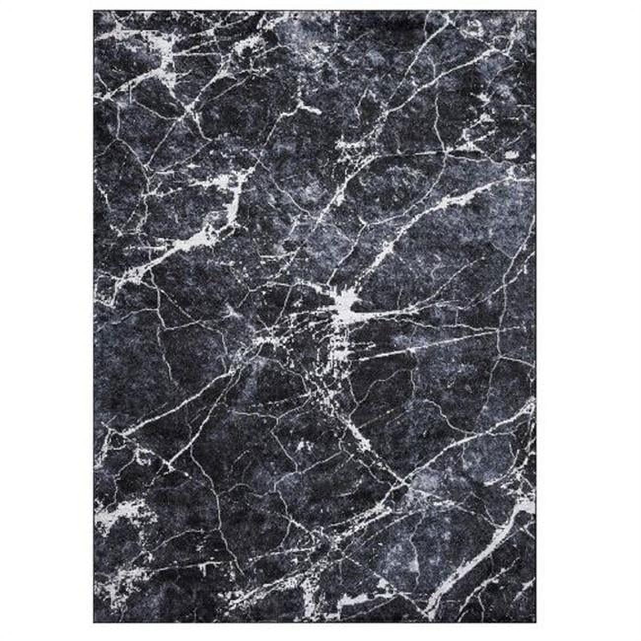32436 7 x 9 ft. Napoli Abstract Area Rug, Anthracite