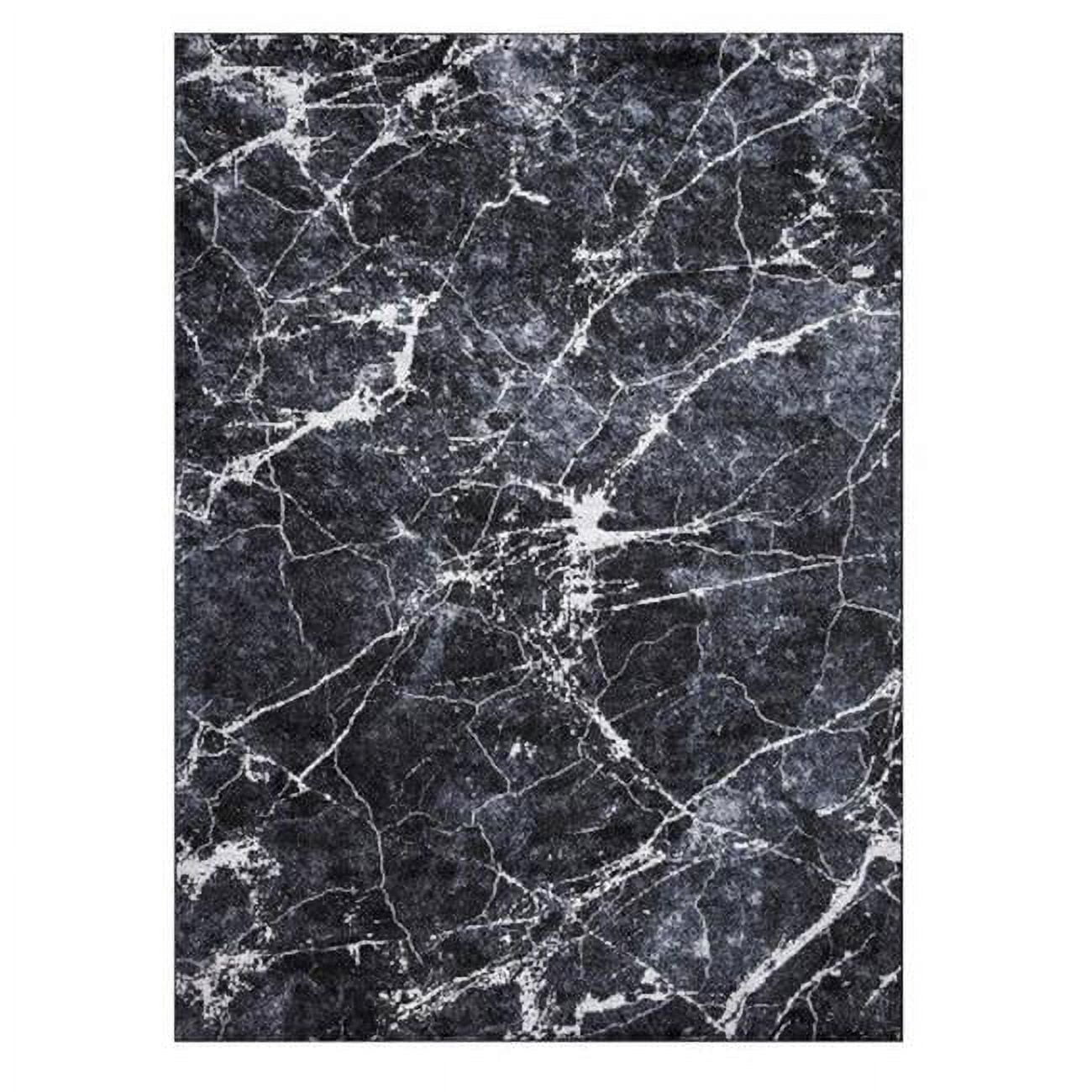 9 x 13 ft. Napoli Abstract Area Rug, Anthracite