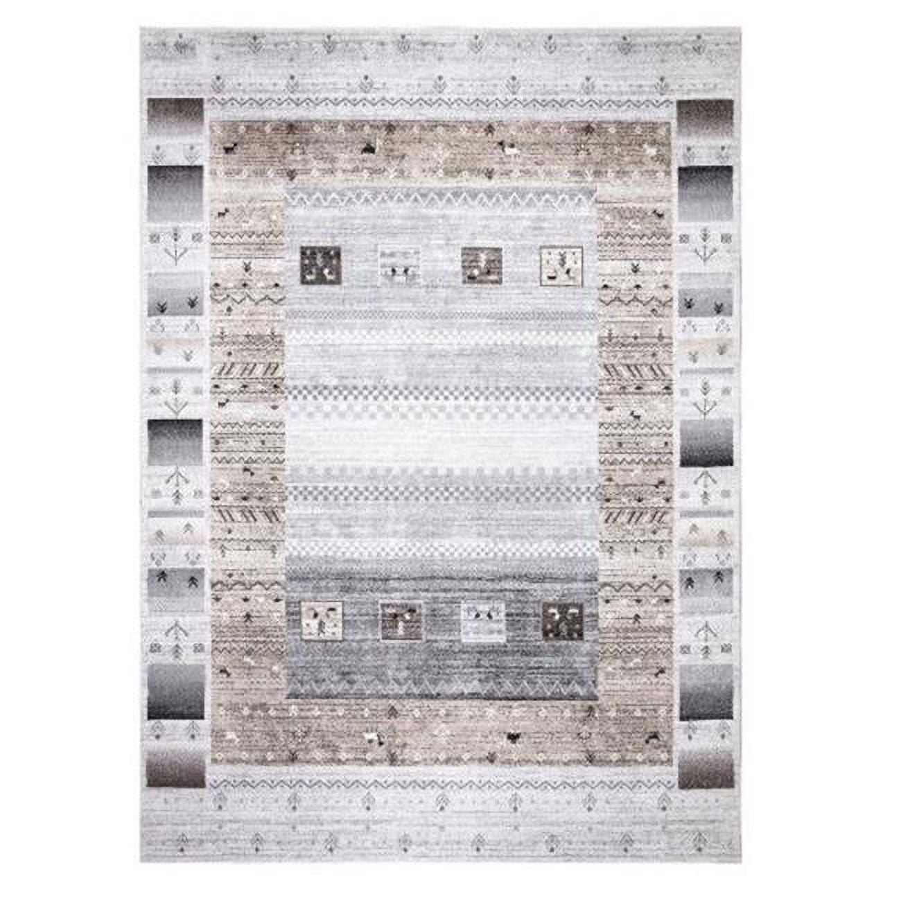 9 x 13 ft. Capri Tribal Area Rug, Ivory