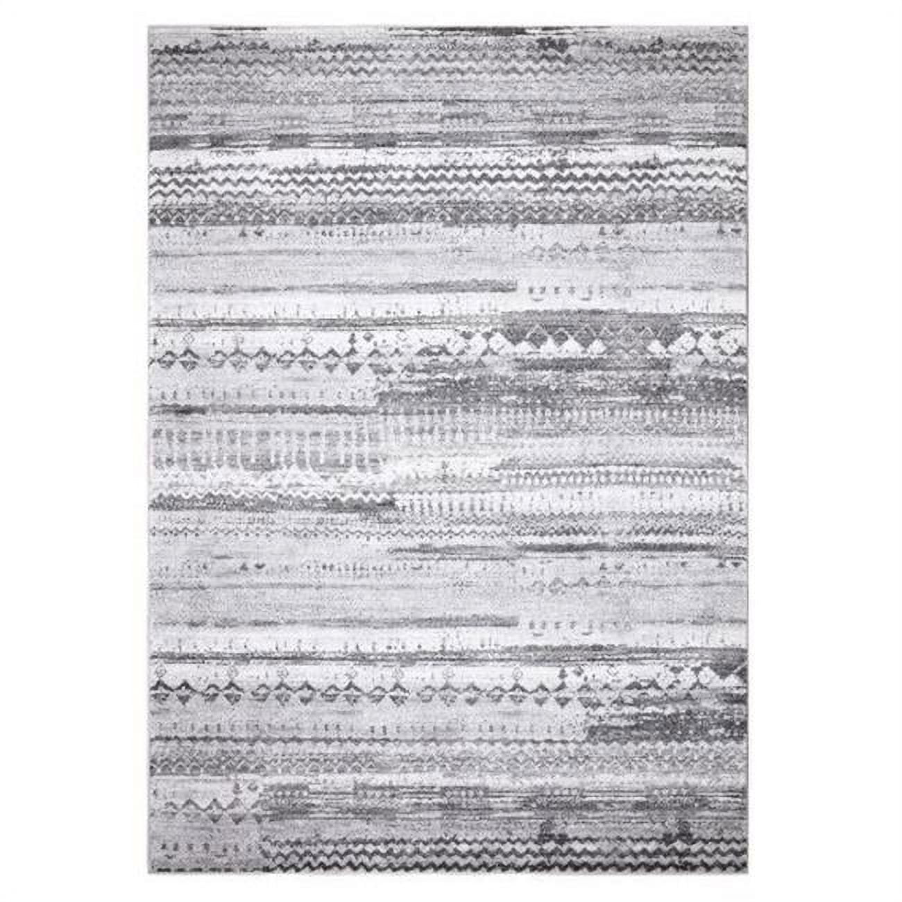 9 x 13 ft. Pienza Distressed Area Rug, Gray
