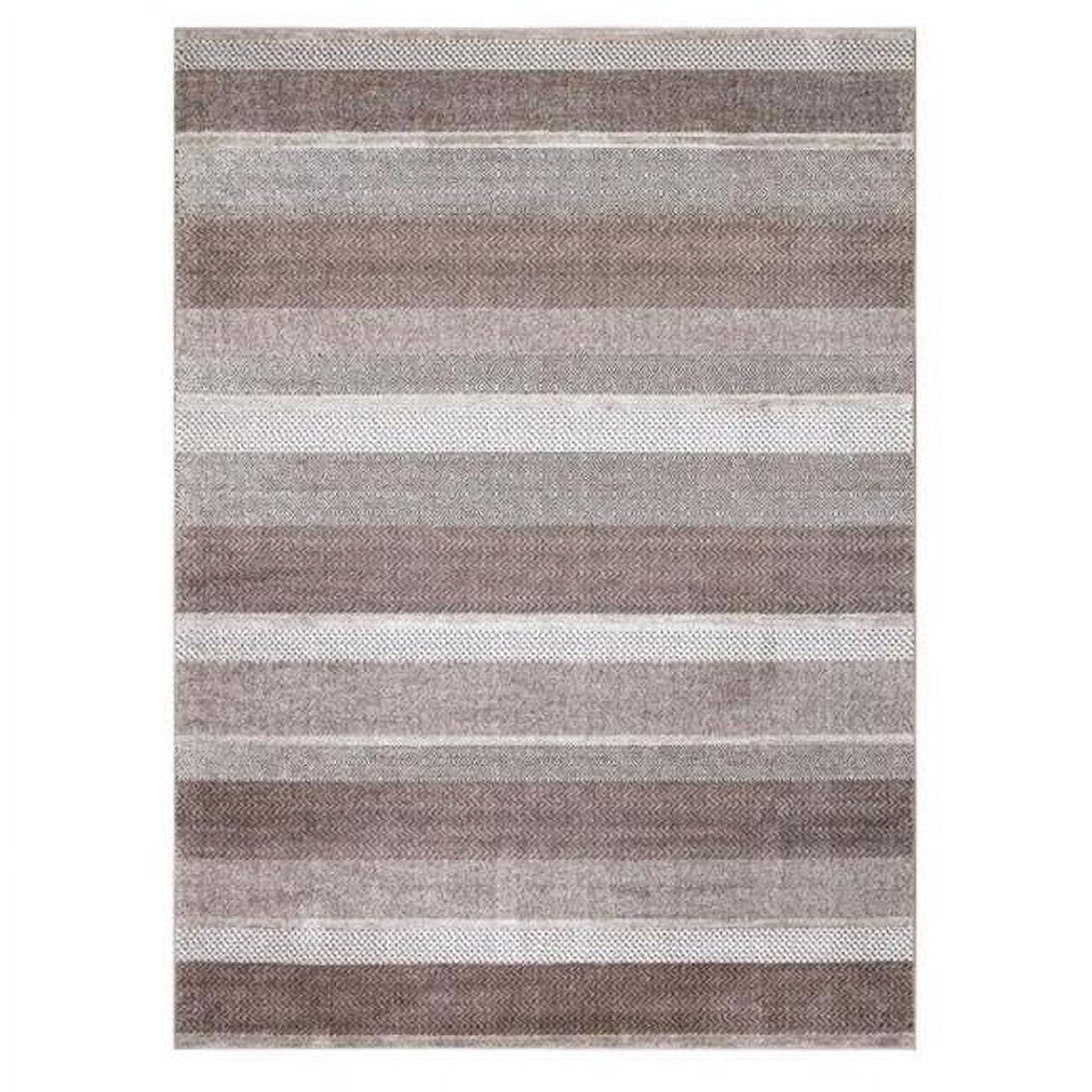 7 x 9 ft. Toscano Stripe Area Rug, Brown