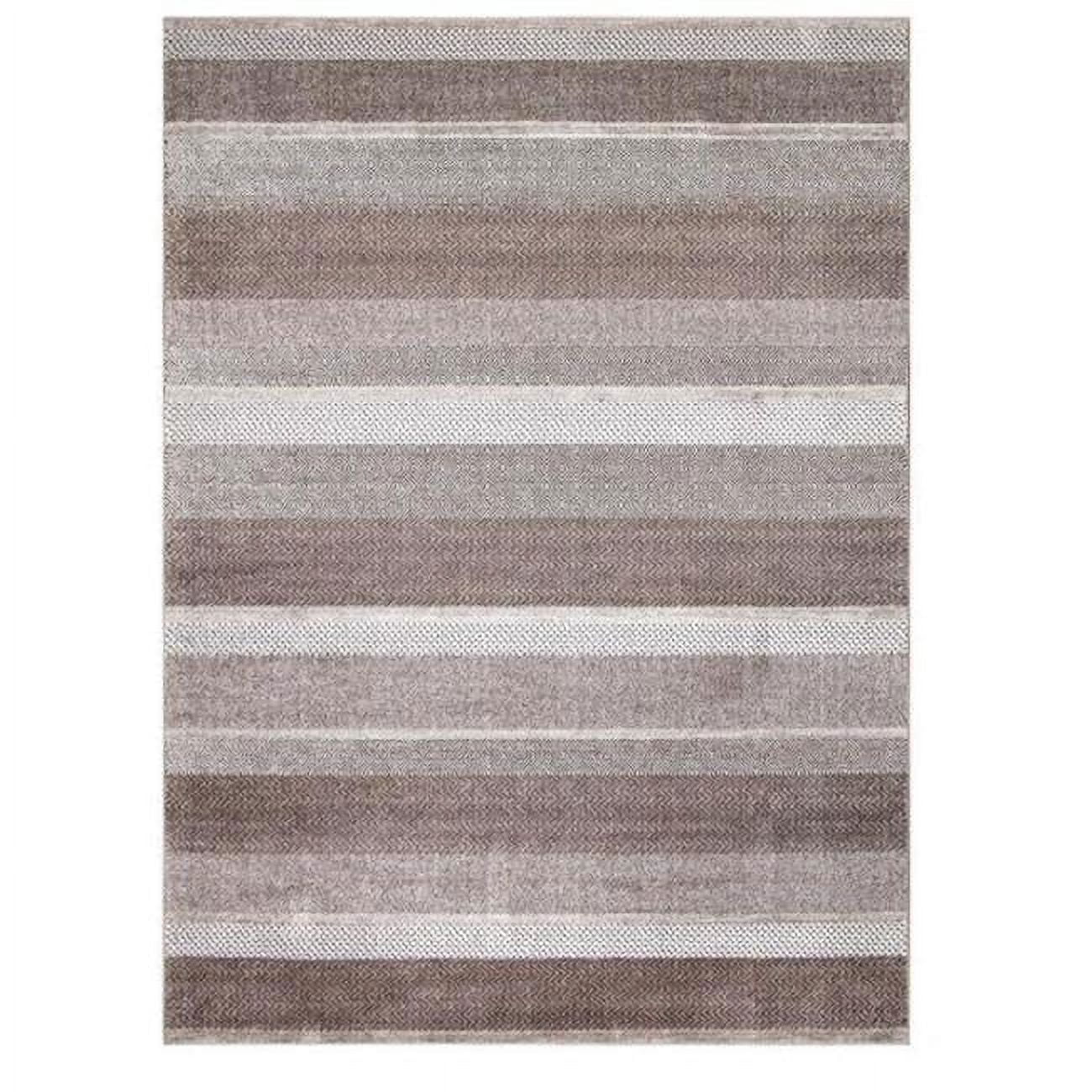8 x 11 ft. Toscano Stripe Area Rug, Brown