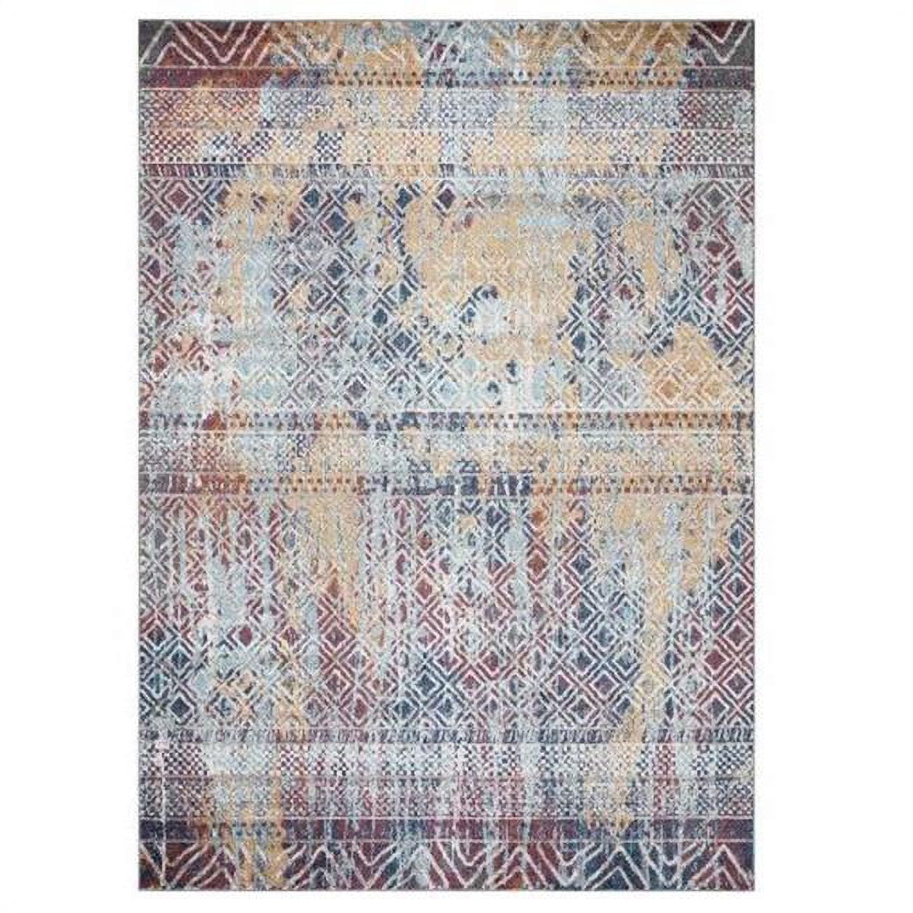 8 x 11 ft. Piazza Geometric Area Rug, Multi-color