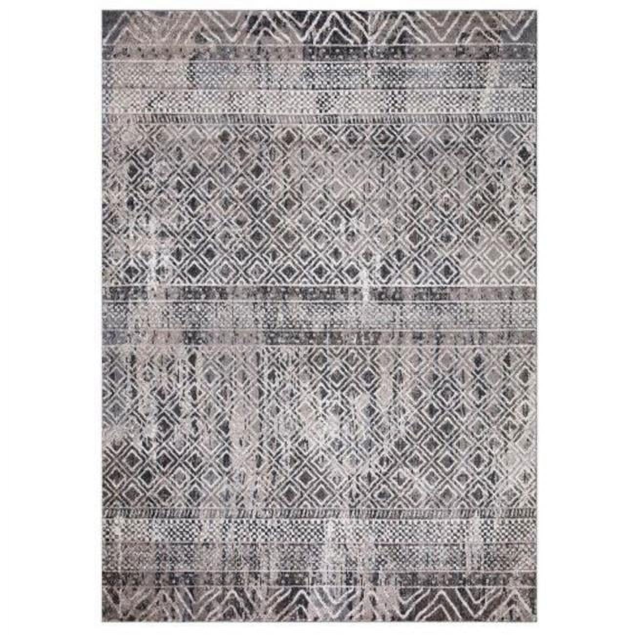 8 x 11 ft. Piazza Geometric Area Rug, Gray