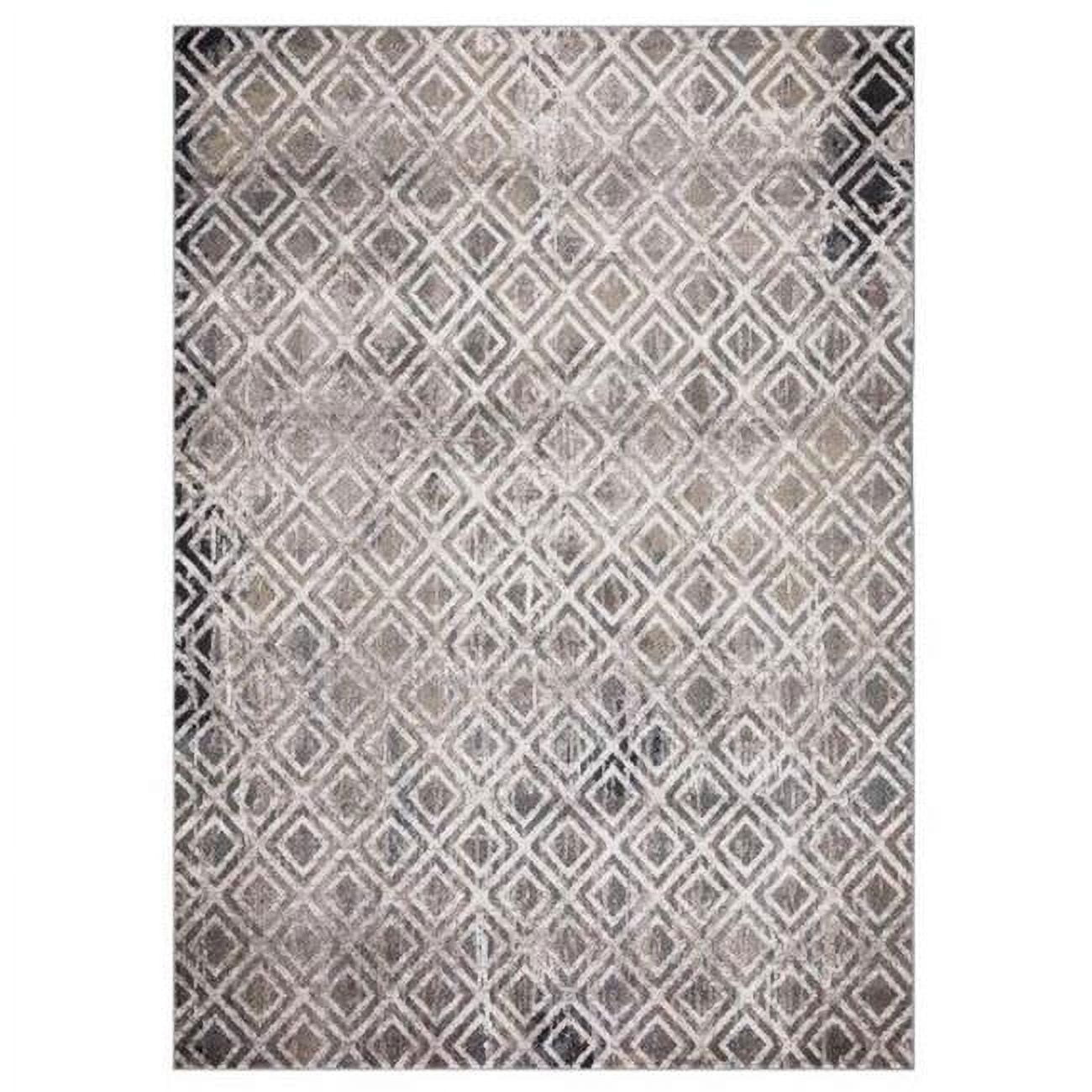 8 x 11 ft. Diamonds Geometric Area Rug, Beige