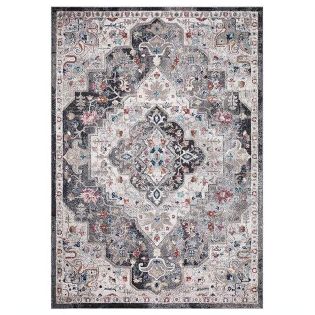 7 x 9 ft. Montreal Medallion Area Rug, Gray