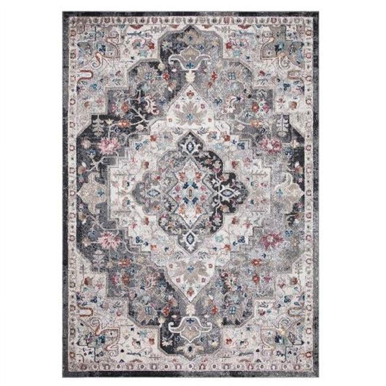 8 x 11 ft. Montreal Medallion Area Rug, Gray