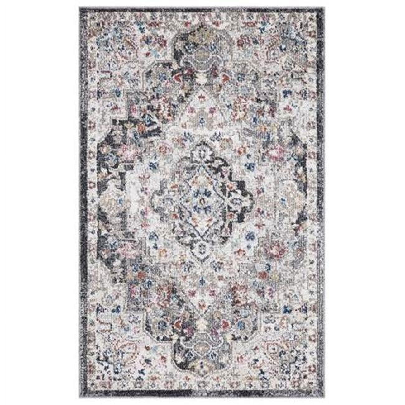 3 x 4 ft. Vintage Barclay Medallion Rectangle Area Rug, Ivory