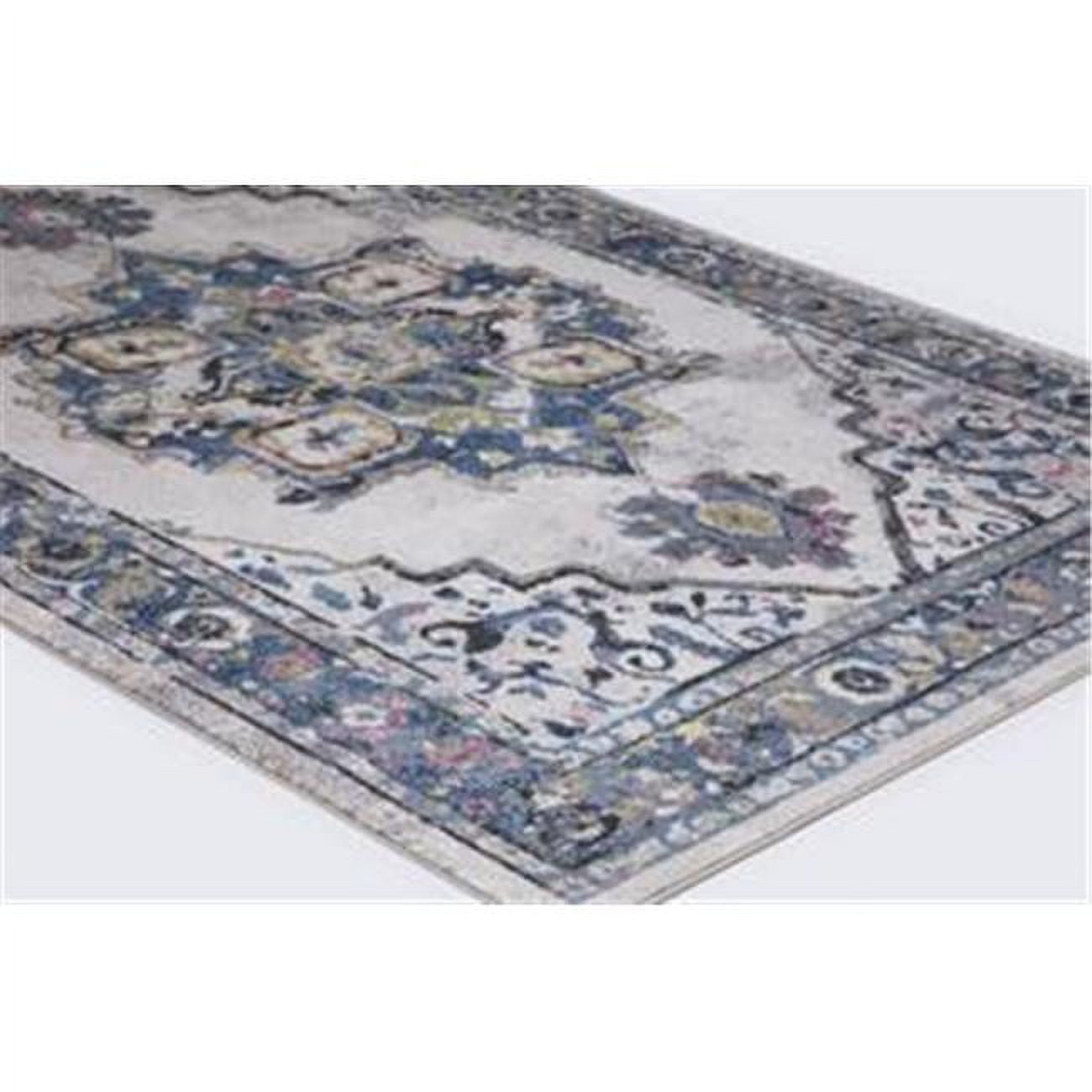 3 x 7 ft. Vintage Barclay Medallion Rectangle Area Rug, Ivory