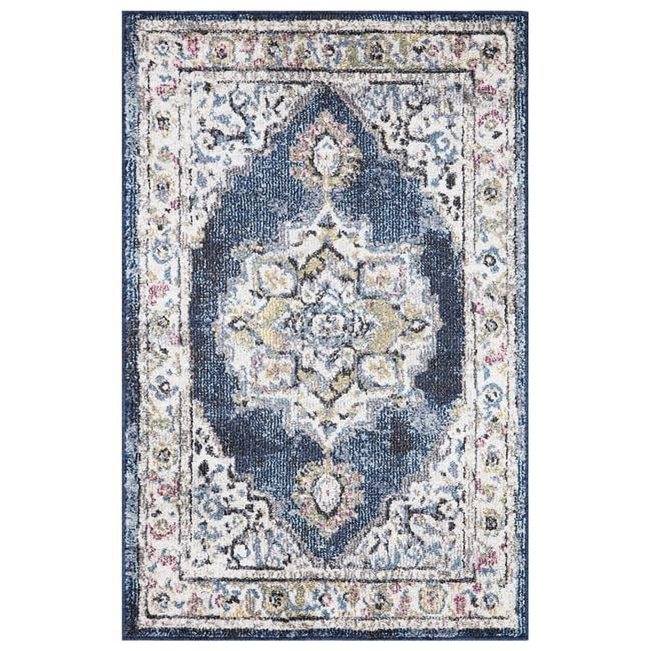 5 x 7 ft. Barclay Medallion Area Rug - Navy