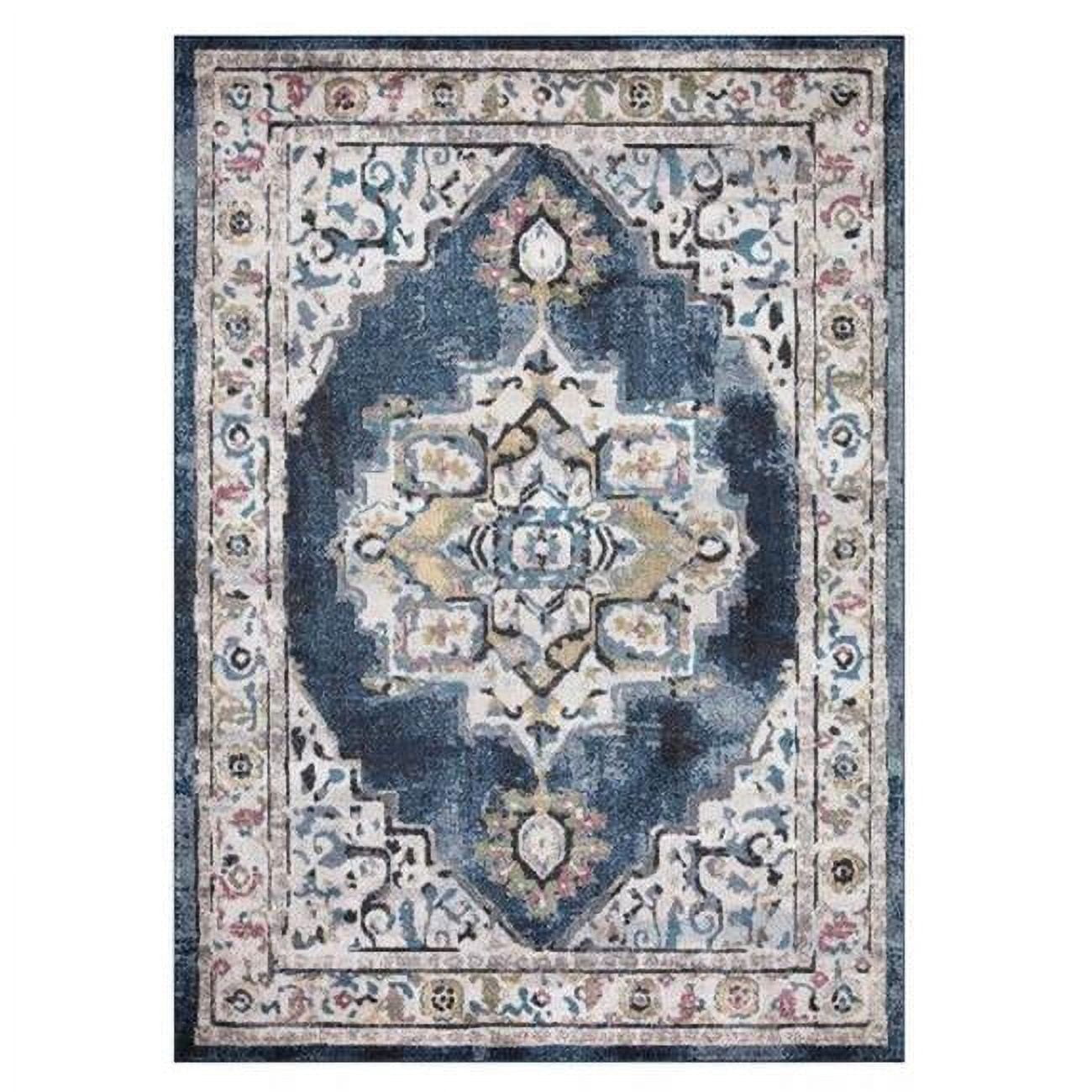 7 x 9 ft. Barclay Medallion Area Rug, Navy