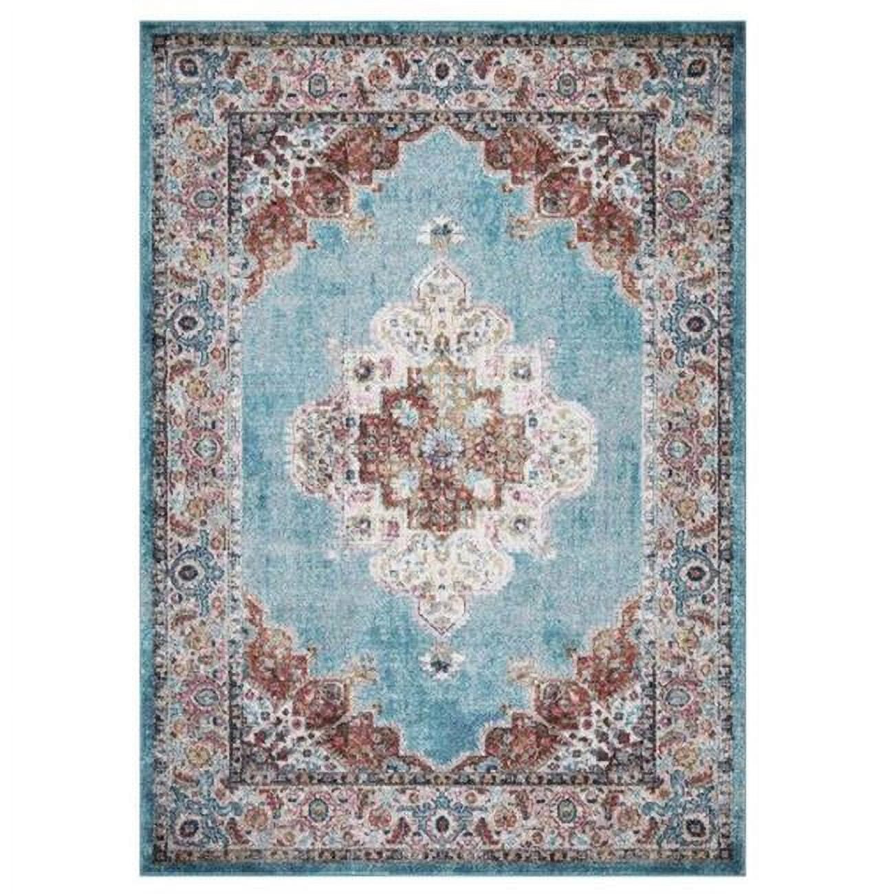 8 x 11 ft. Elegance Medallion Area Rug, Blue
