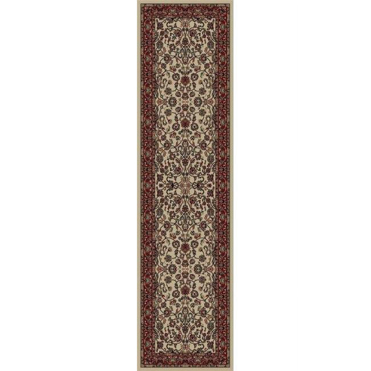 Picture of Concord Global 20224 3 ft. 11 in. x 5 ft. 7 in. Persian Classics Kashan - Ivory