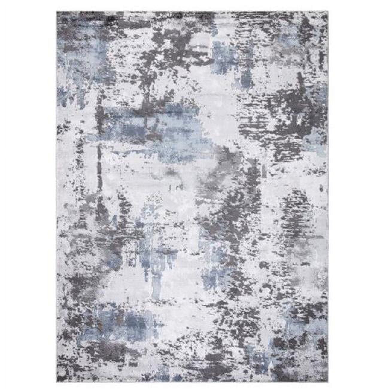 80265 5 x 7 ft. Pacific Abstract Area Rug, Gray