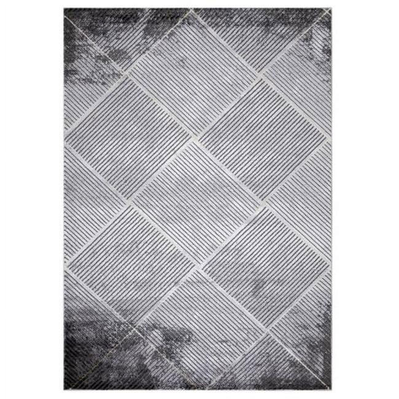 8 x 11 ft. Matrix Geometric Area Rug, Gray