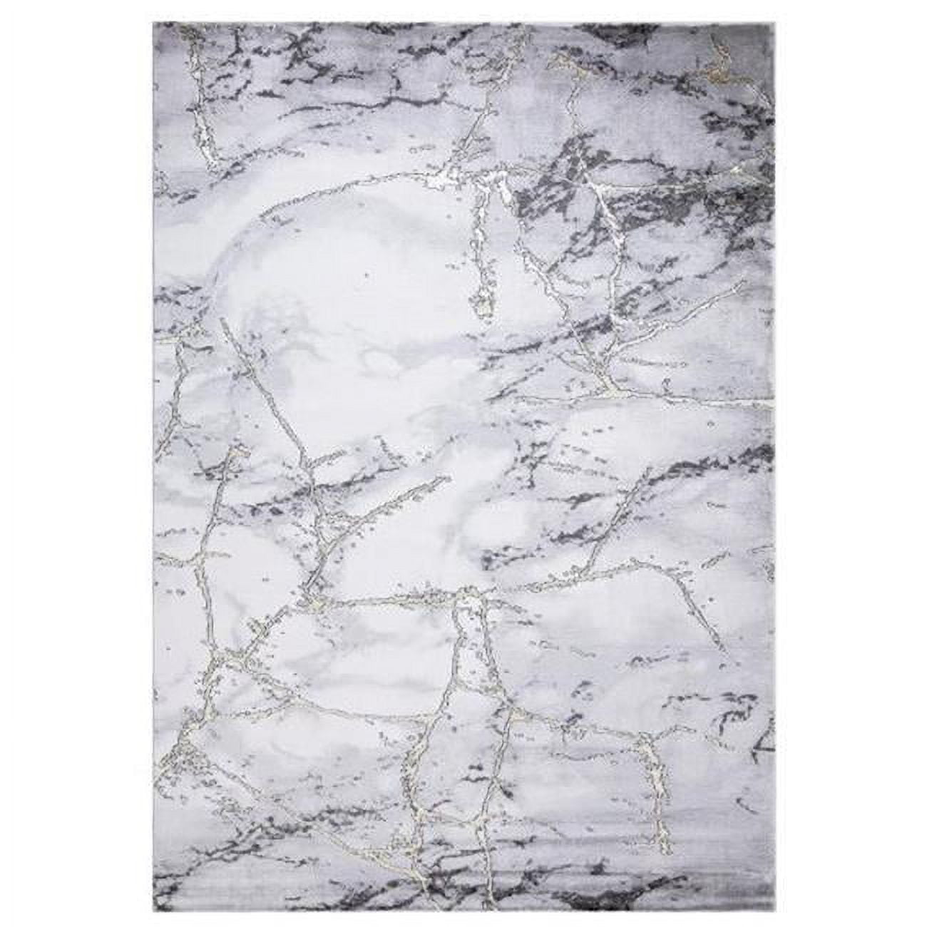8 x 11 ft. Dallas Abstract Area Rug - Gray