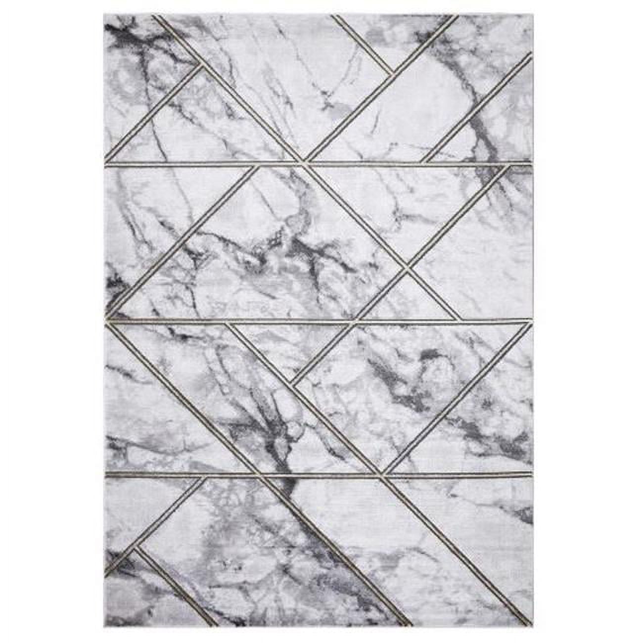 9 x 13 ft. Bellucci Geometric Area Rug, Gold