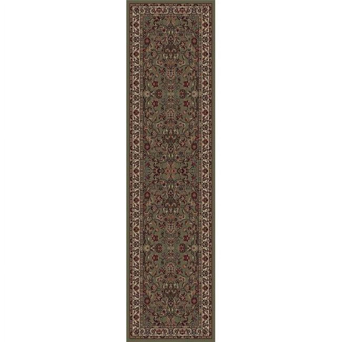 Picture of Concord Global 20254 3 ft. 11 in. x 5 ft. 7 in. Persian Classics Kashan - Green
