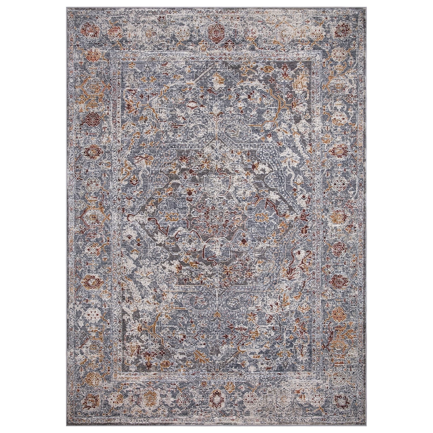 8 x 11 ft. Valencia Rectangle Area Rug - Multi Color