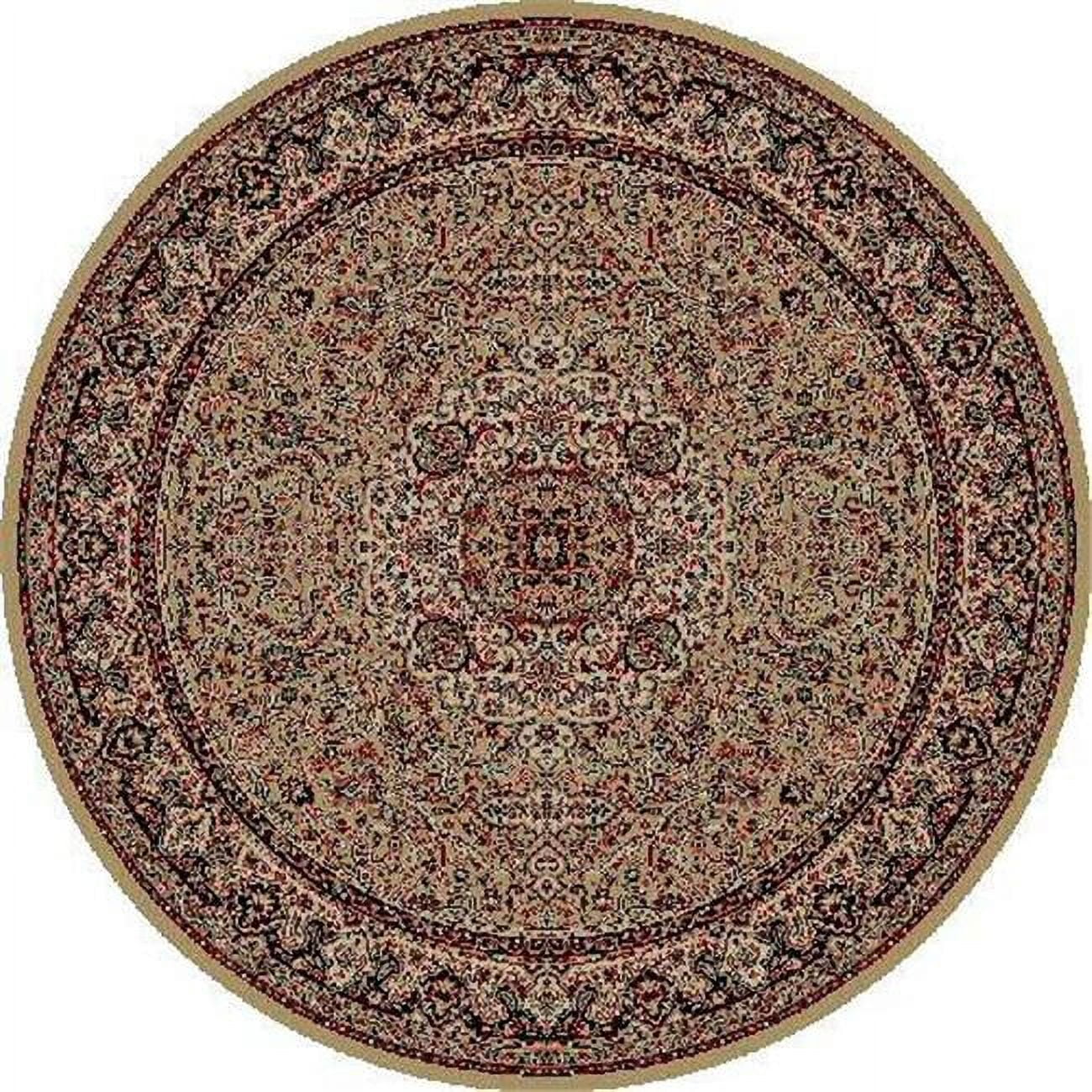 Picture of Concord Global 20310 5 ft. 3 in. Persian Classics Isfahan - Round&#44; Gold