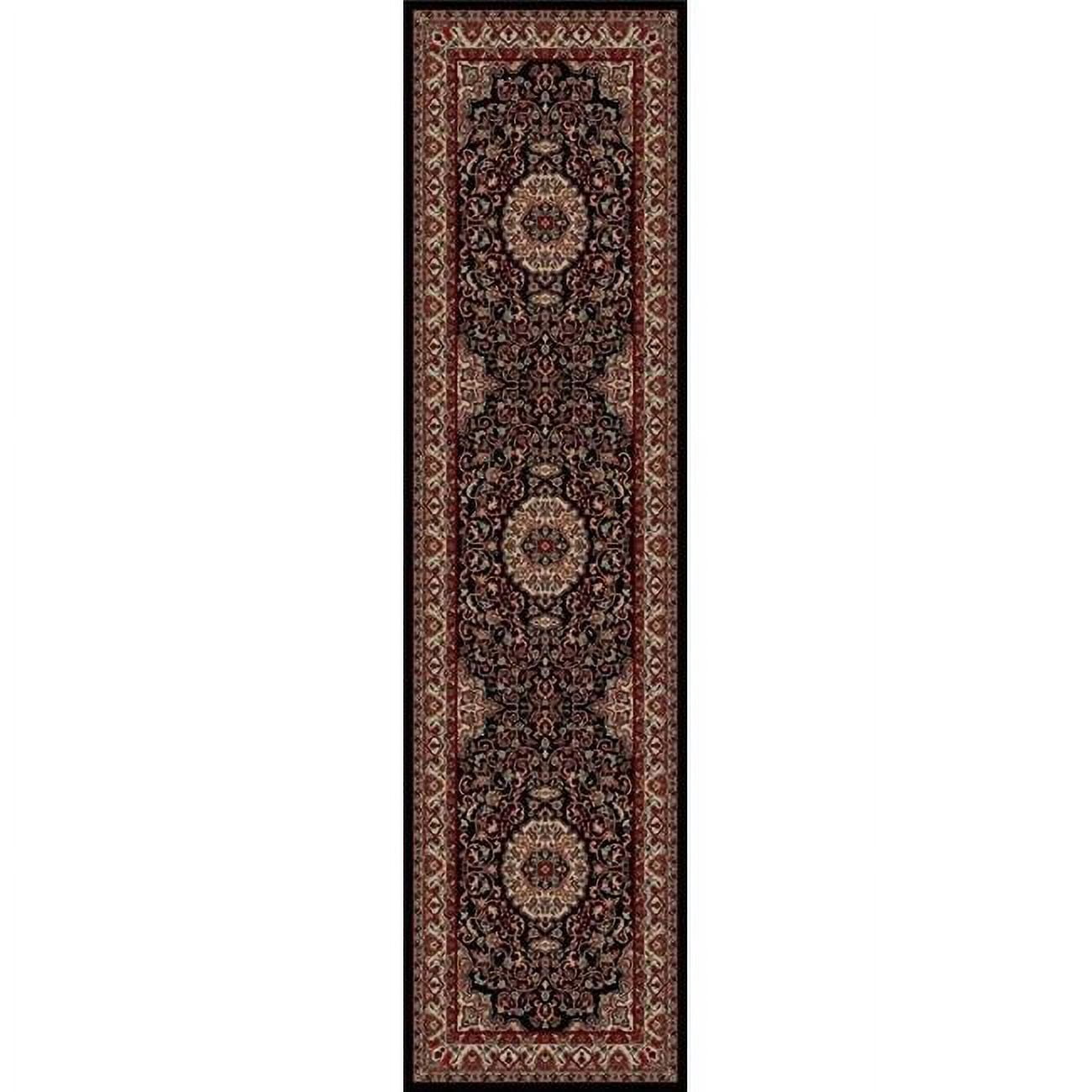 Picture of Concord Global 20332 2 ft. x 7 ft. 7 in. Persian Classics Isfahan - Black