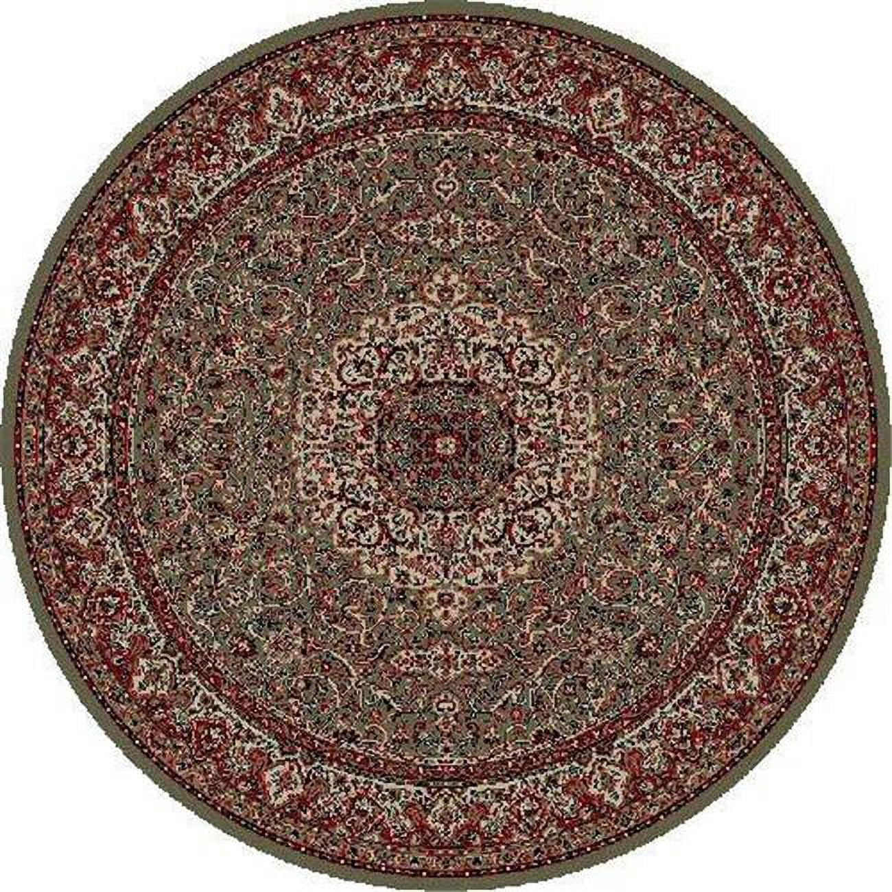 Picture of Concord Global 20350 5 ft. 3 in. Persian Classics Isfahan - Round&#44; Green